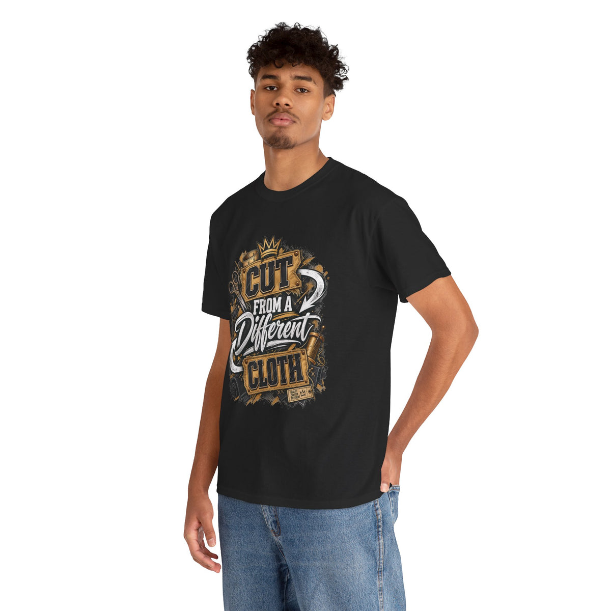 Cut From a Different Cloth T-Shirt | Typography Graphic Tee
