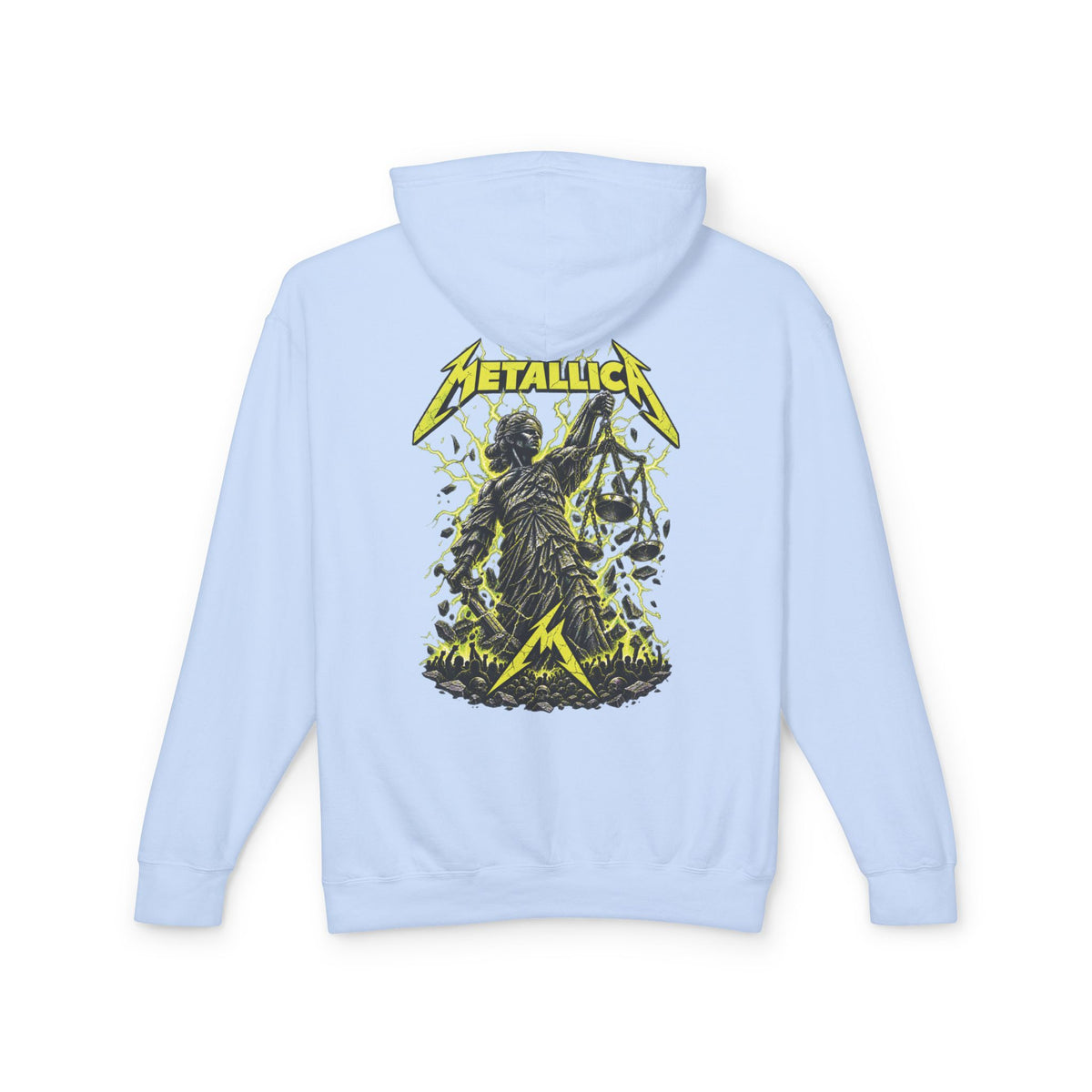 Metallica Skull & Broken Clock Hoodie | Band Logo Rock Music Sweatshirt
