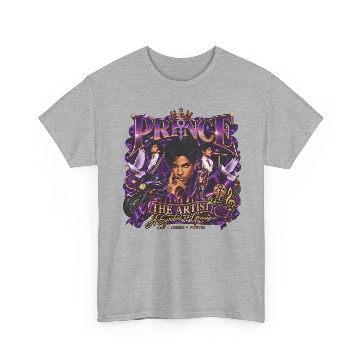 Purple Crown PrincePortrait Tee | Vintage Music Artist Graphic T-Shirt