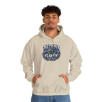 Detroit Grit graphic Hoodie | Motor City skyline, industrial vintage design