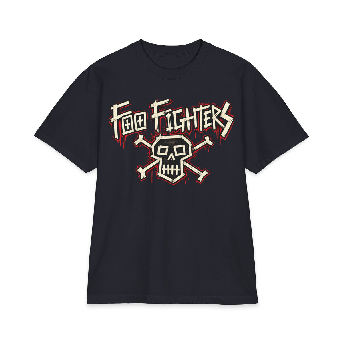 Foo Fighters Skull Logo T-Shirt | Rock Band Graphic Tee