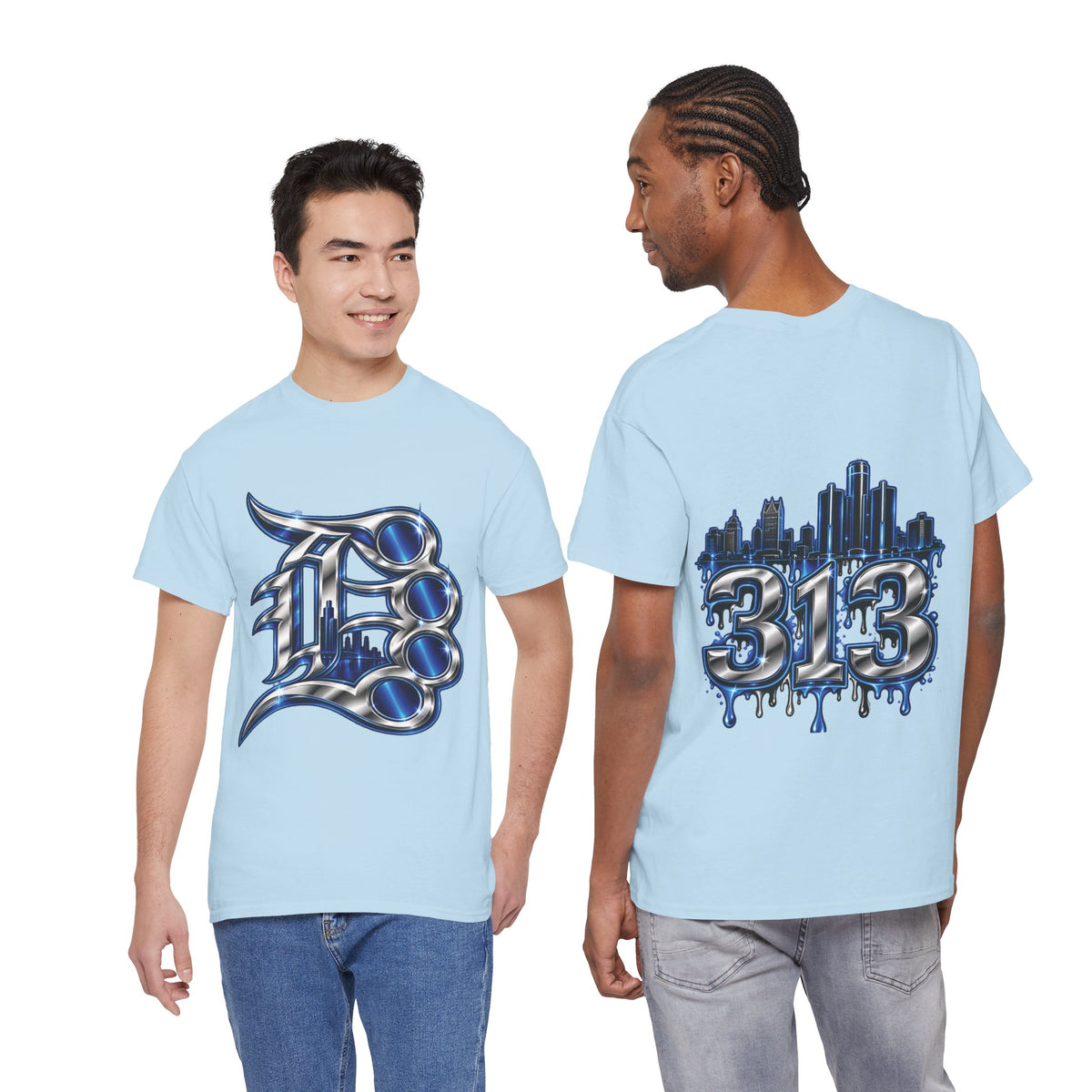 Detroit Brass Knuckles graphic tee | 313 Skyline Drip T-Shirt