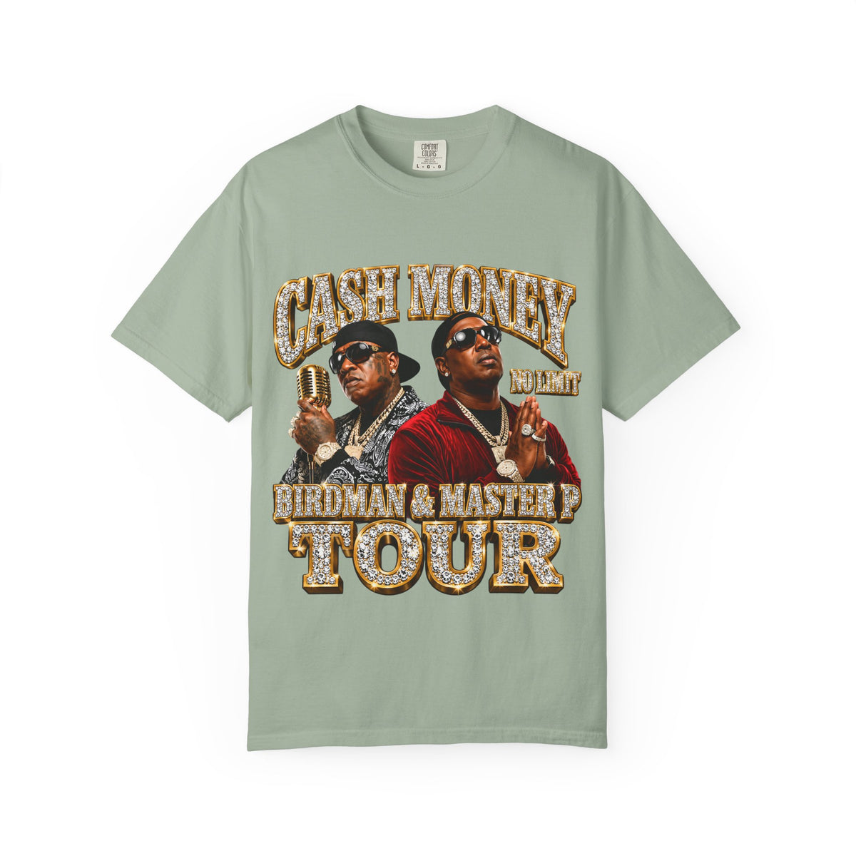 Cash Money Tour graphic T-shirt | Birdman & Master P inspired design