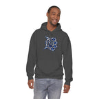 Detroit 313 Drip Skyline Hoodie | Graffiti Letter B Chest Design