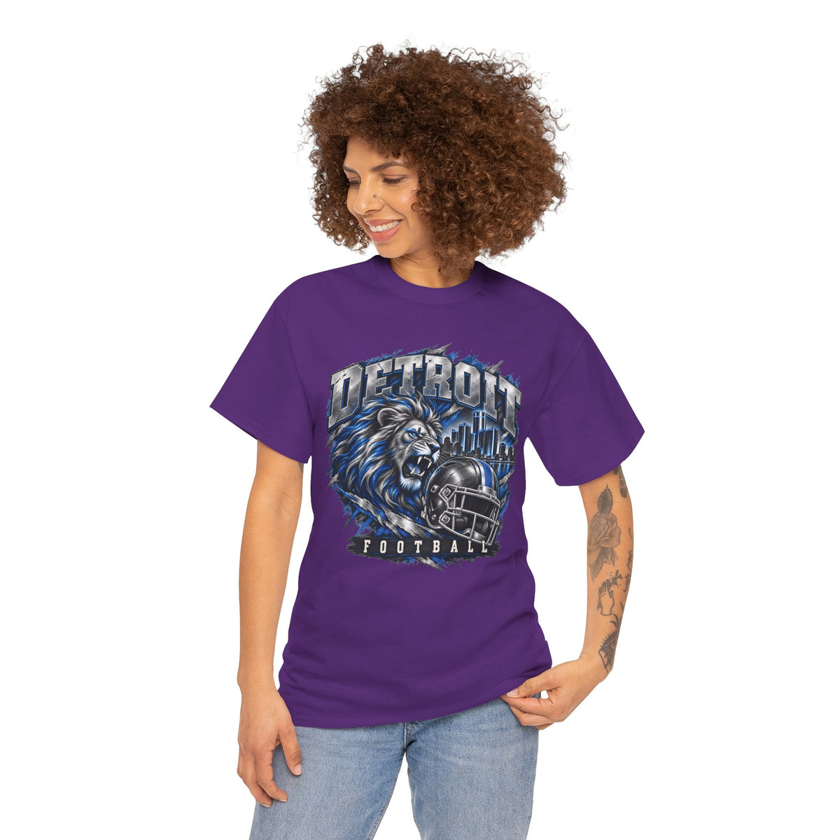 Detroit Football Lion Graphic Tee
