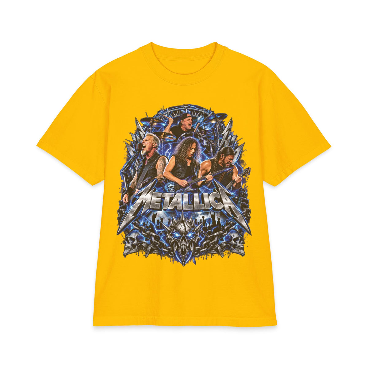 Metallica band montage T-Shirt | Rock band graphic tee