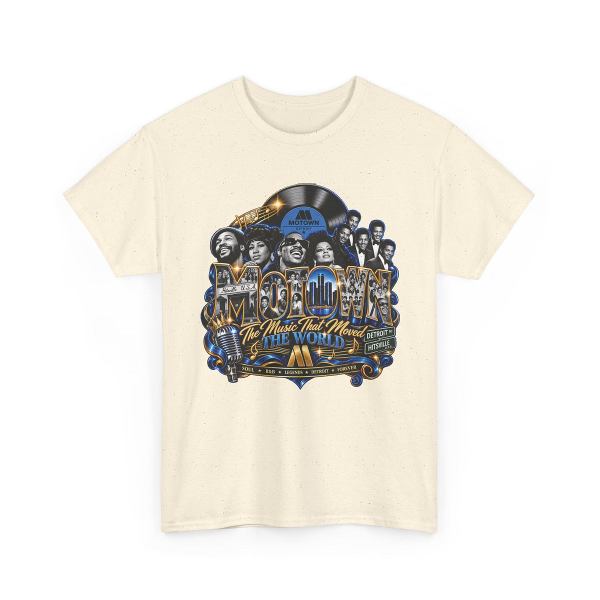 Motown Legends Tee | Detroit Graffiti Back