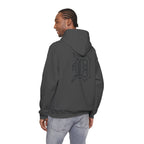 Detroit Basketball Graphic Hoodie | Vintage City Sports Logo, Front Collage Art