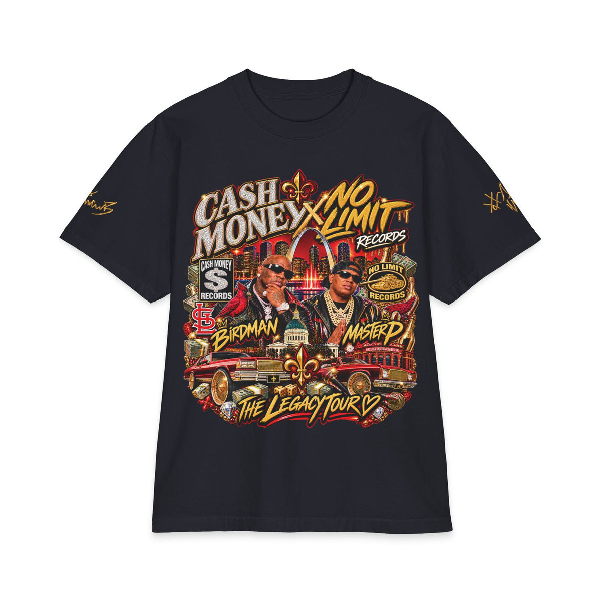 Cash Money No Limit Tour T-Shirt | Vintage Hip Hop Concert Tee