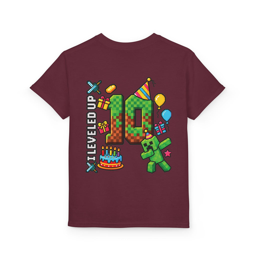 Minecraft-Inspired “Bruh, It’s My Birthday” Youth T-Shirt