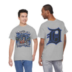 Detroit Basketball Lion Graphic Tee | Motor City D Old English Logo