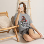 The Short Gnome T-Shirt | Christmas Gnome Plaid Hat, Holiday Lights Design