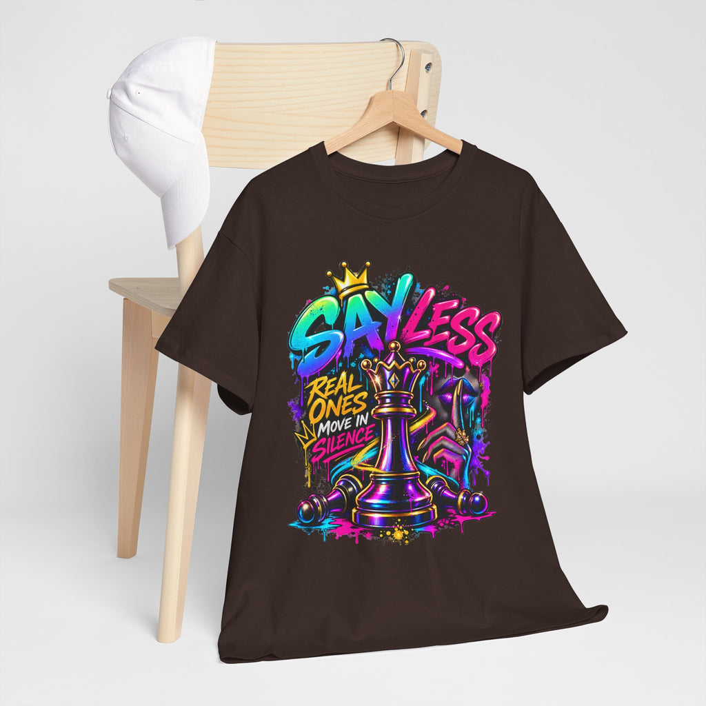 Say Less Chess King Tee | Graffiti Chess Piece Streetwear