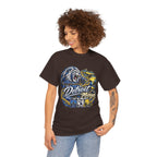 Detroit Michigan Lion Cityscape Graphic T-Shirt