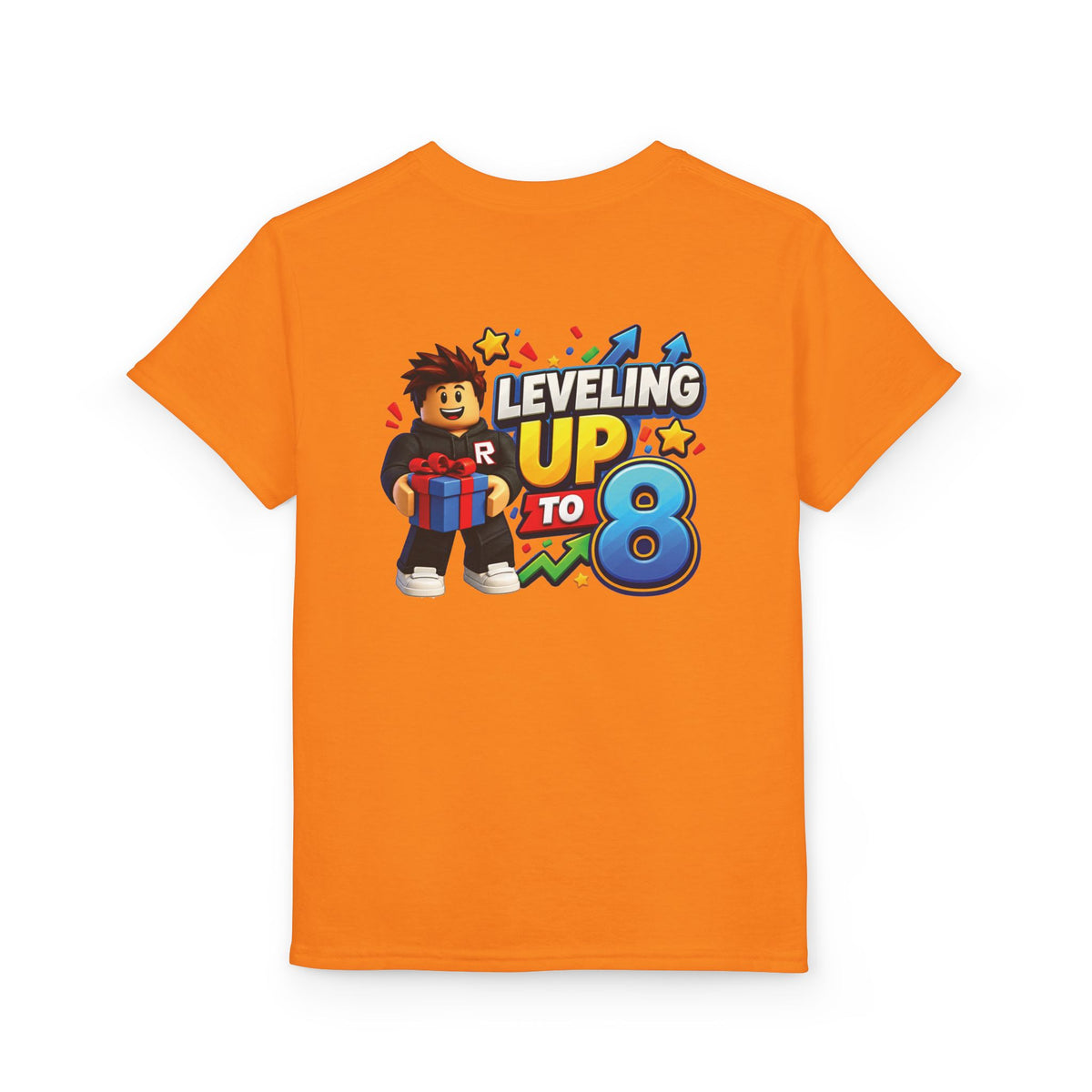 Roblox Birthday Youth T-Shirt – Leveling Up to 8 Gamer Birthday Shirt