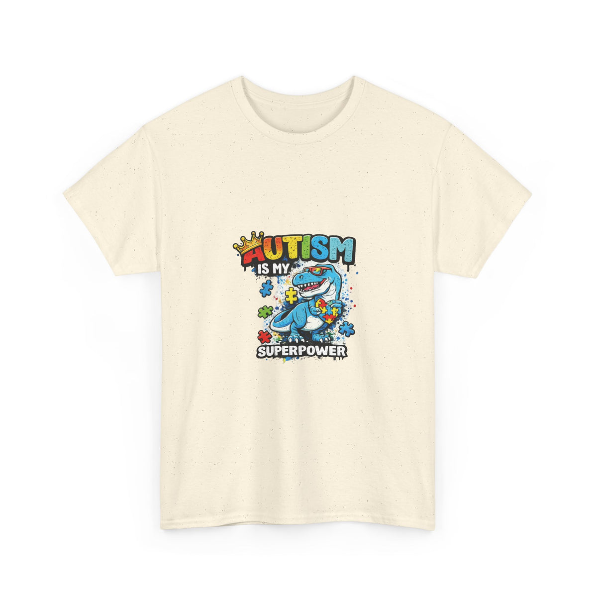 Autism Is My Superpower T-Shirt | Puzzle Piece Shark Design