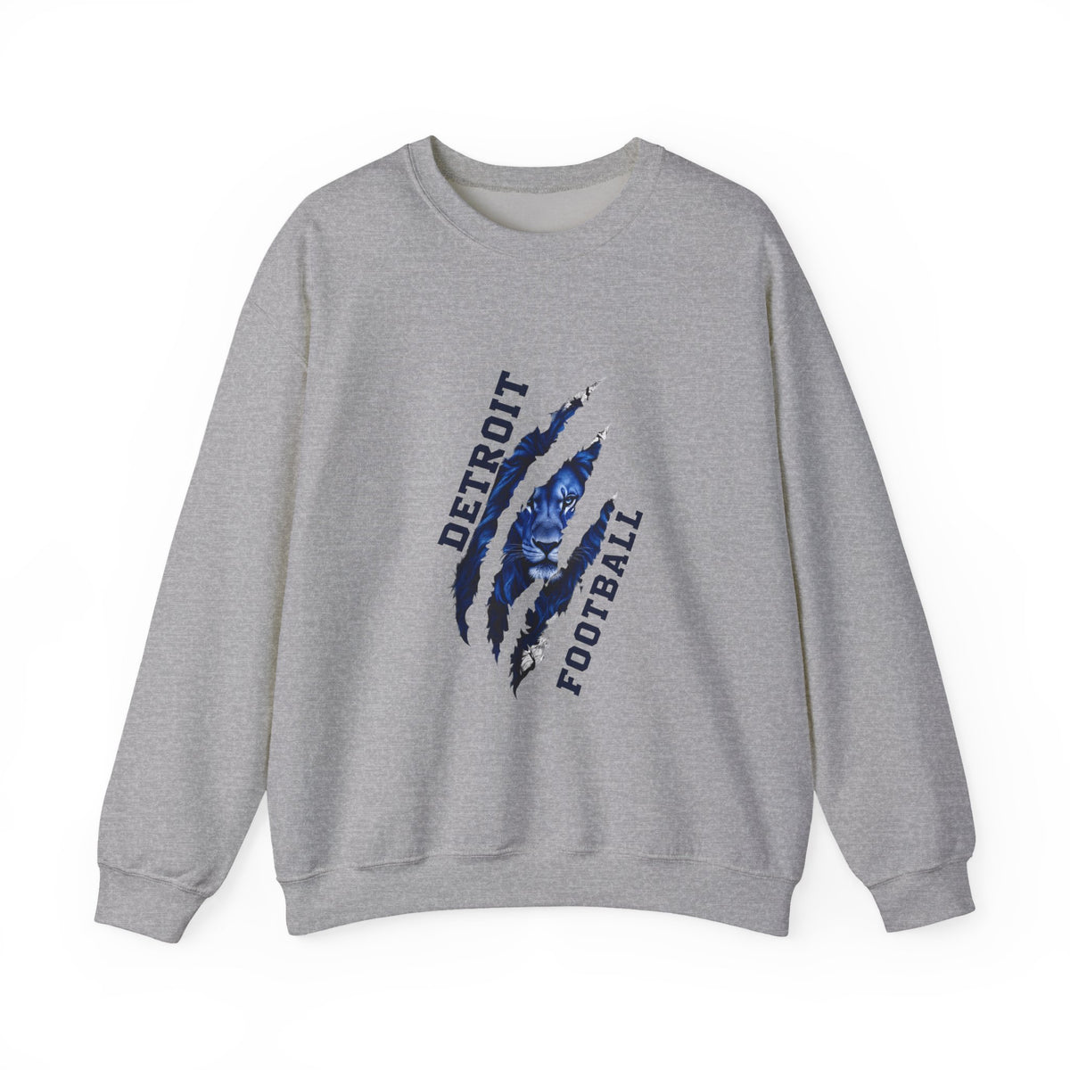 Detroit Football claw scratch design Sweatshirt | NFL fan apparel