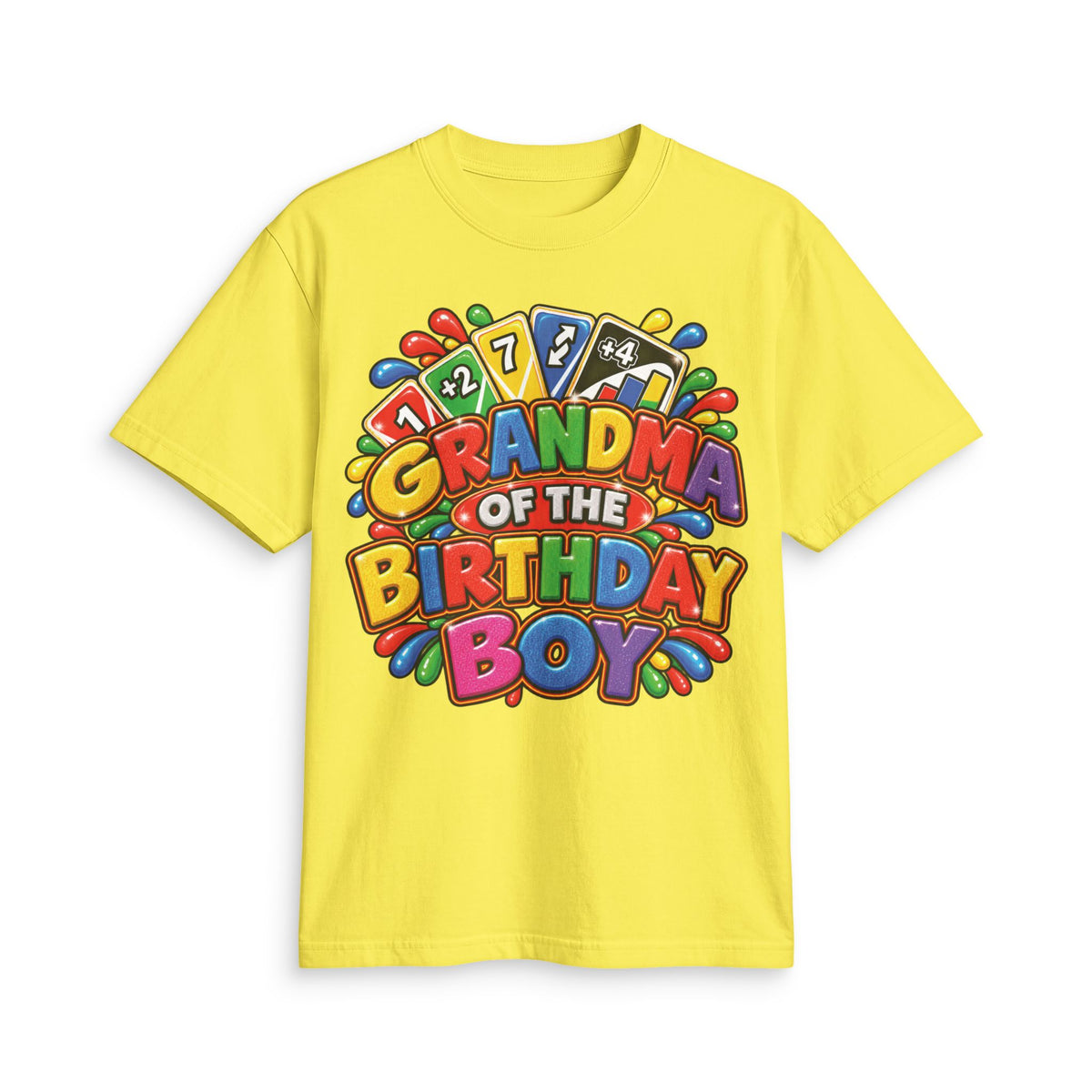 Grandma of the Birthday Boy T-Shirt | Colorful Birthday Design