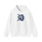 Detroit 313 Drip Skyline Hoodie | Graffiti Letter B Chest Design