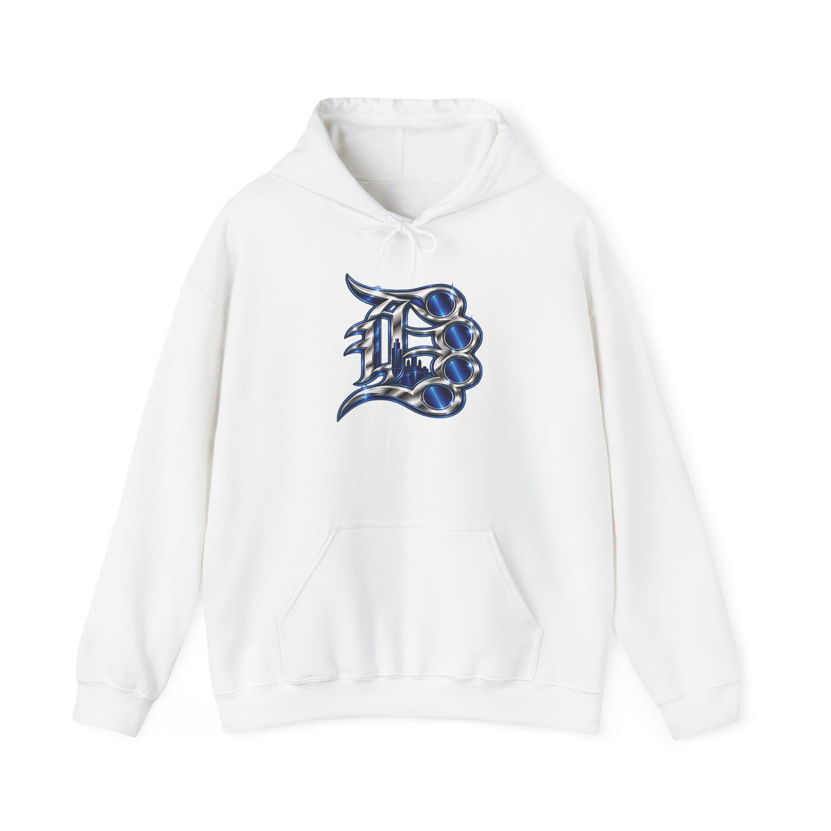 Detroit 313 Drip Skyline Hoodie | Graffiti Letter B Chest Design