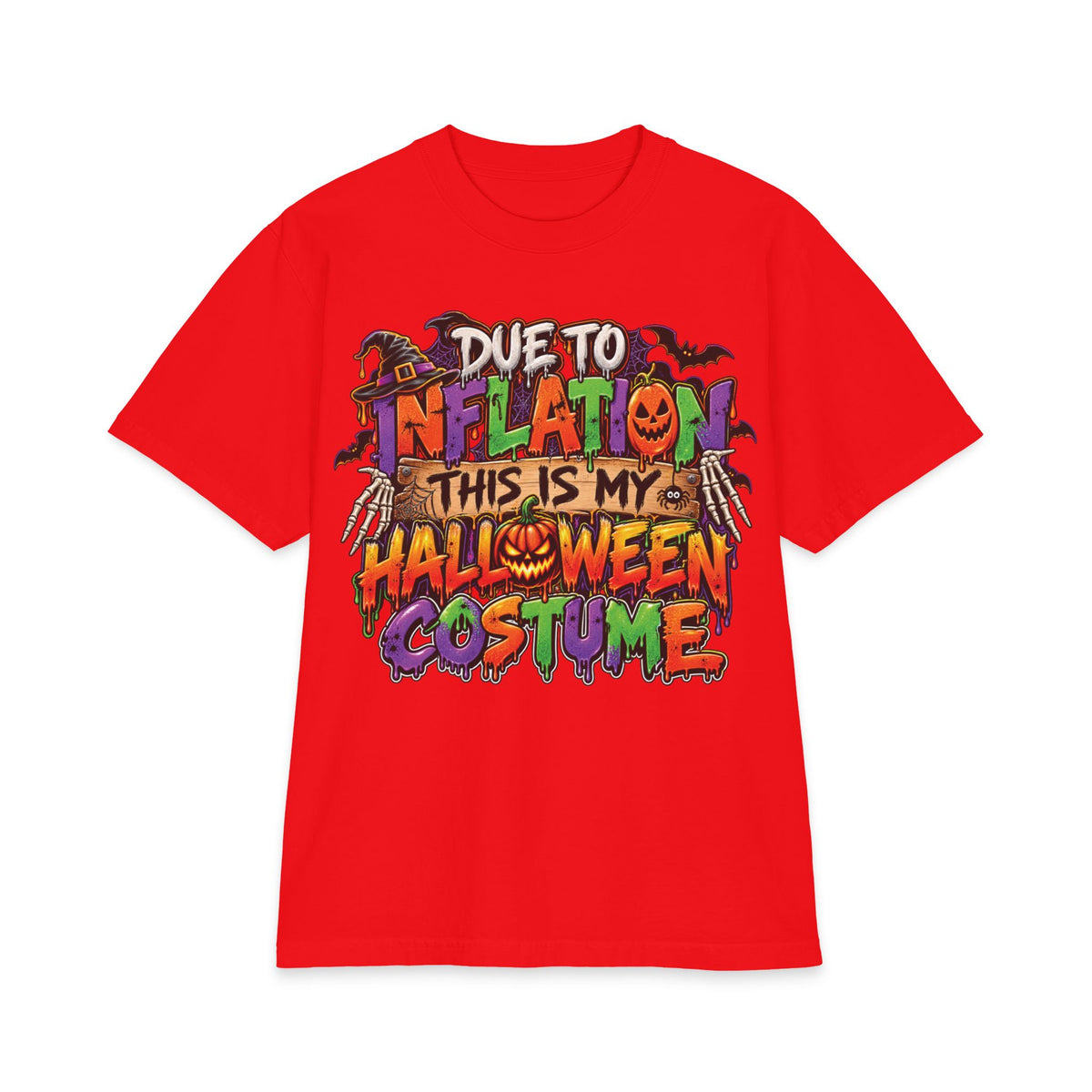 Due to Inflation This Is My Halloween Costume T-Shirt | Funny Halloween Tee