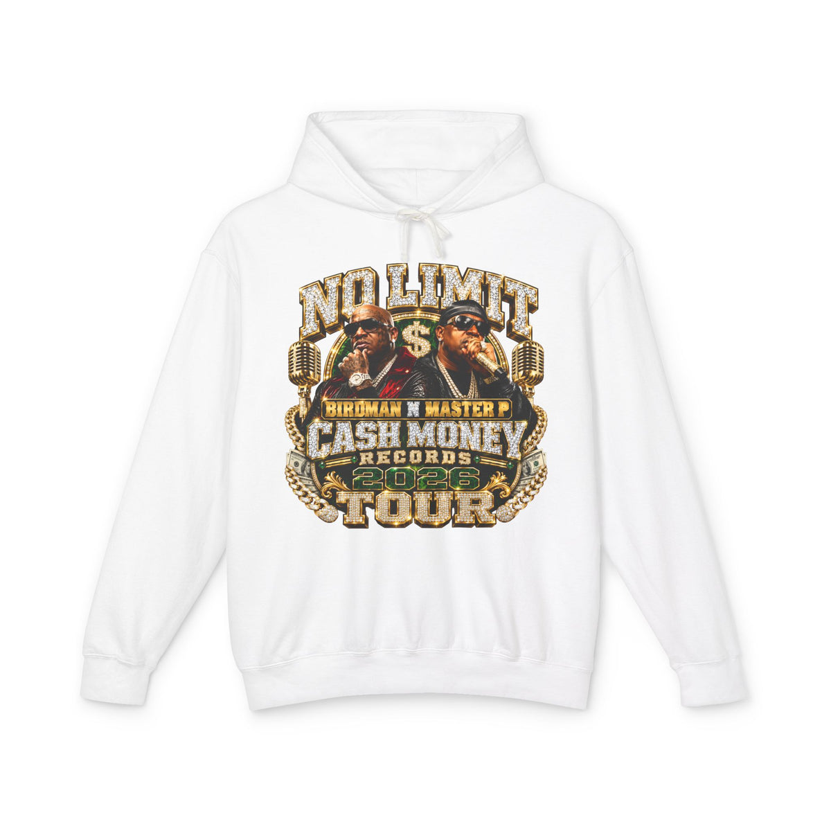 No Limit Cash Money Tour Hoodie | Vintage Rap Tour Graphic Hoodie