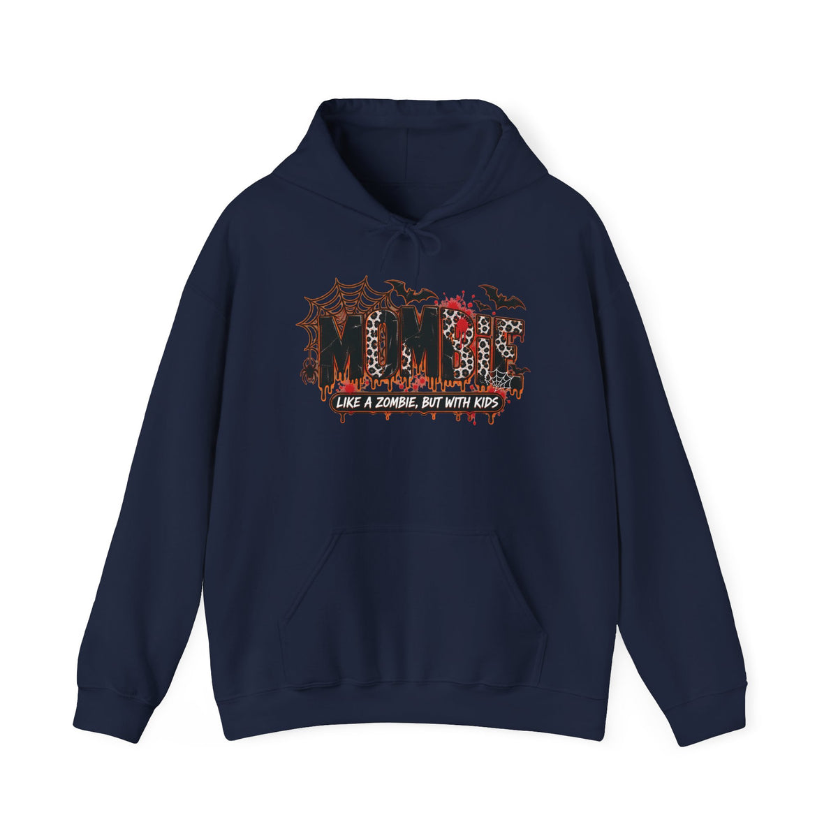 Mama Halloween Hoodie | spiderweb bats leopard print, spooky family mom sweatshirt