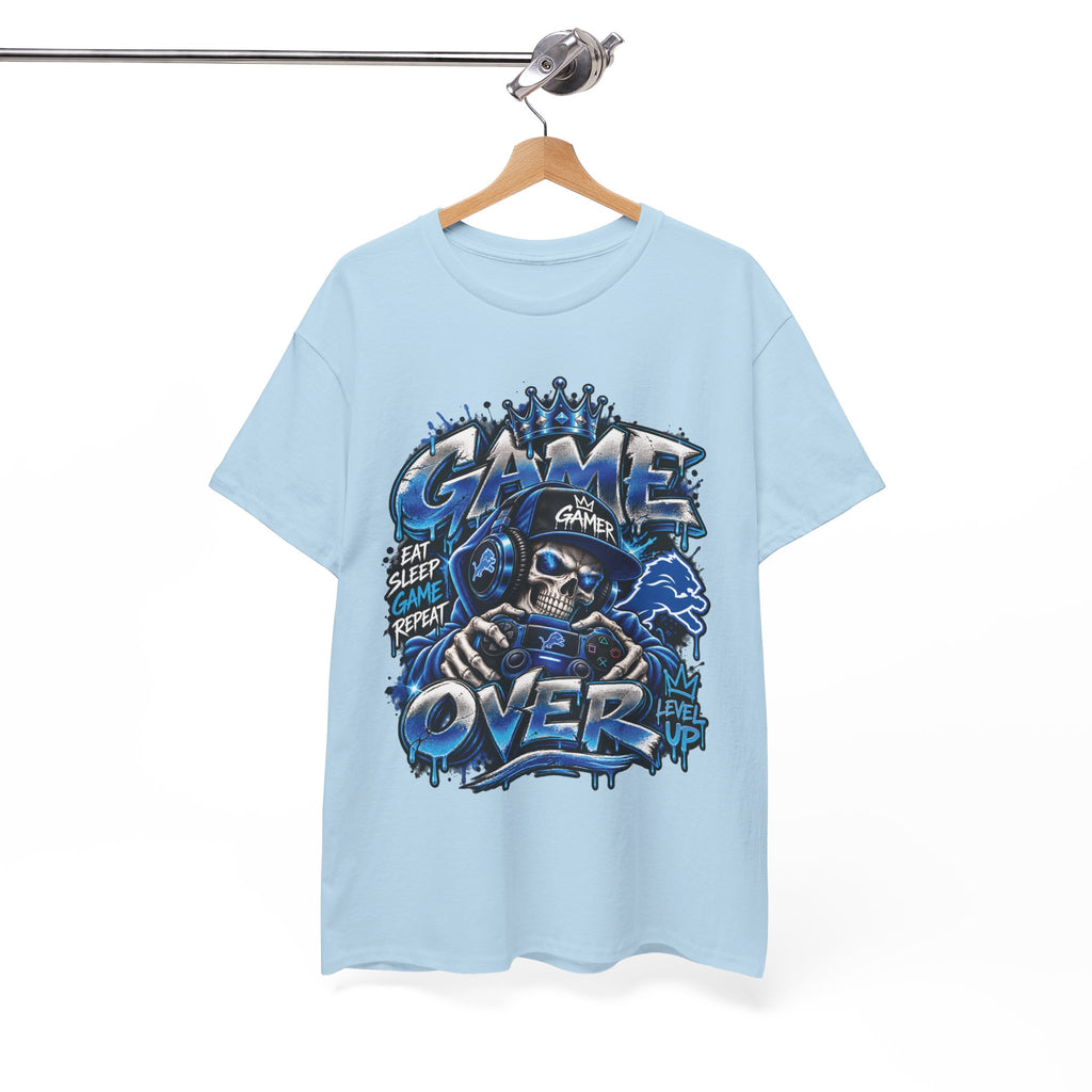 Game Over Skull Gamer Tee | Video Game Controller Graphic Shirt