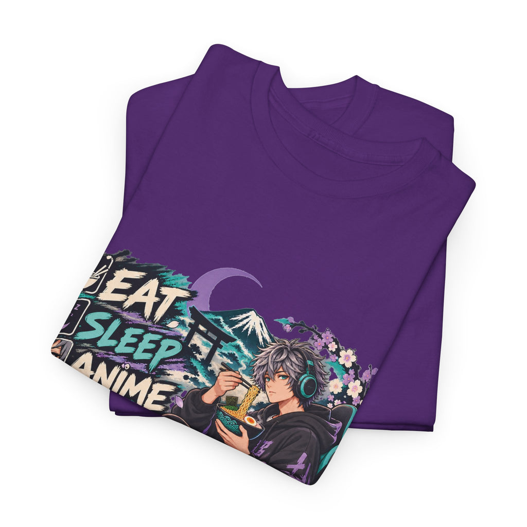 Eat Sleep Anime Gaming Repeat Video Game Graphic T-Shirt