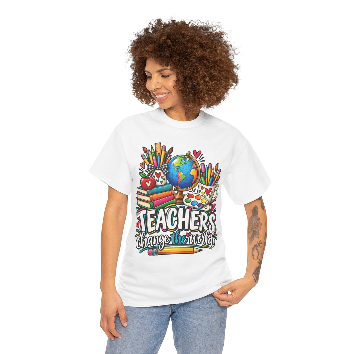 Teachers Change the World T-Shirt | Teacher Appreciation, School Staff Tee