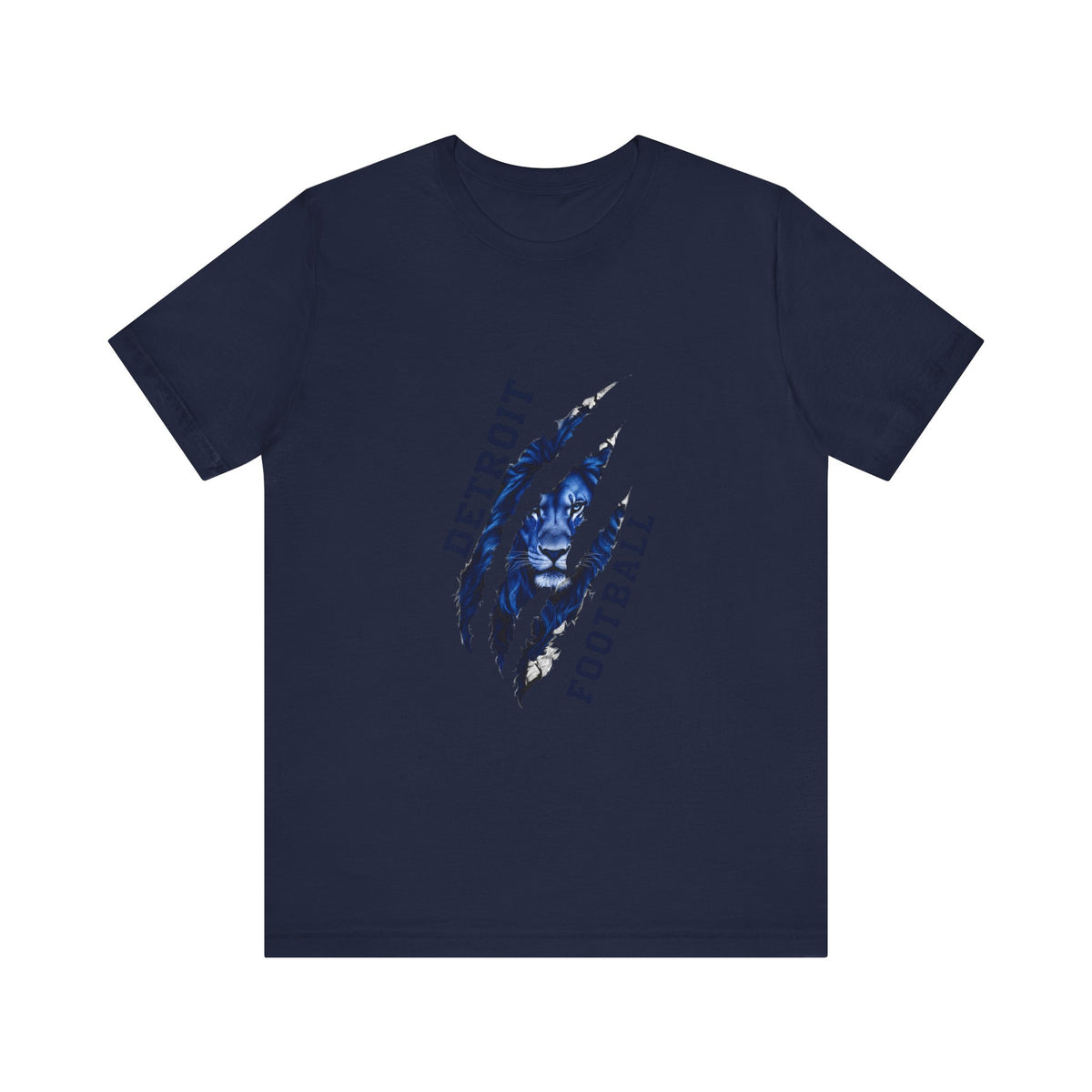 Detroit Football Claw Mark Tee | Lion Mascot Grunge