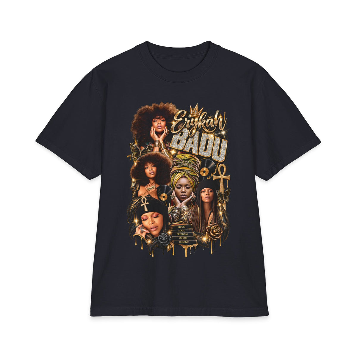 Badu Afro Queens Collage T-Shirt | Retro Soul Portraits
