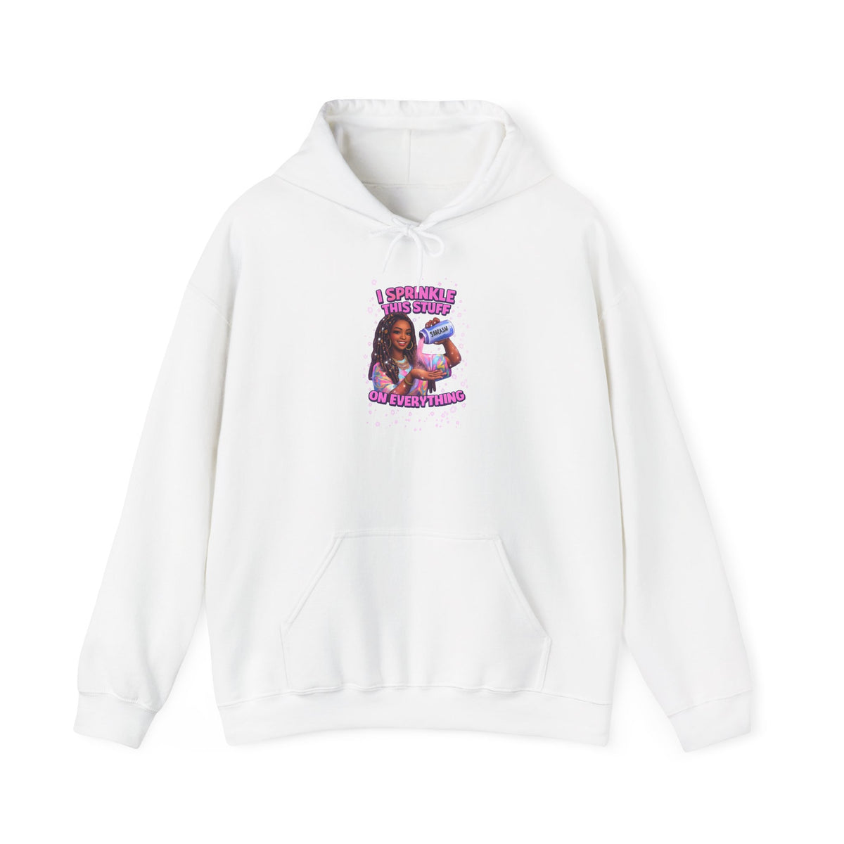 Black Woman with Book Illustration Hoodie | Reading Empowerment, Purple Text