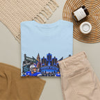 Detroit Football Graphic Tee | City Skyline, Players, Lions-Inspired Design