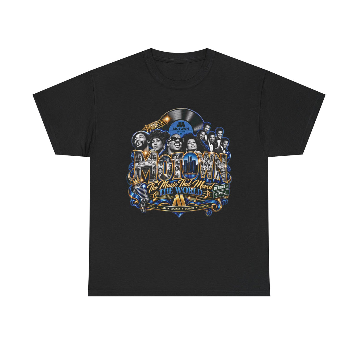 Motown Legends Tee | Detroit Graffiti Back