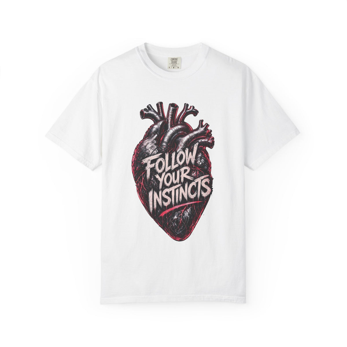 Anatomical Heart Follow Your Instincts T-Shirt | Graphic Heart Tee