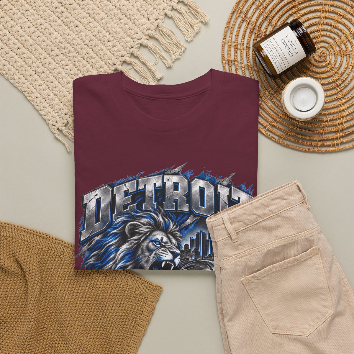 Detroit Football Lion Graphic Tee