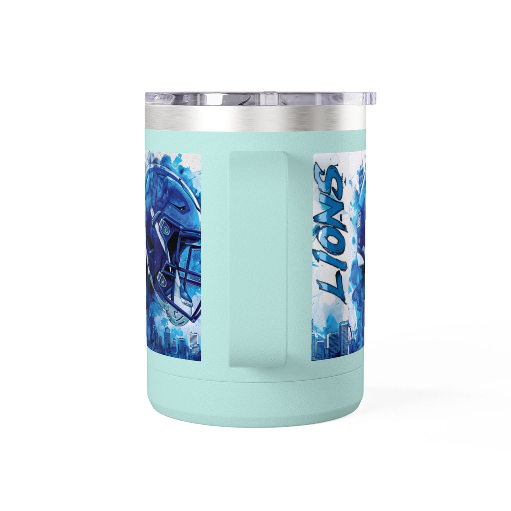 Blue Football Helmet Lions mug | 15oz Tumbler