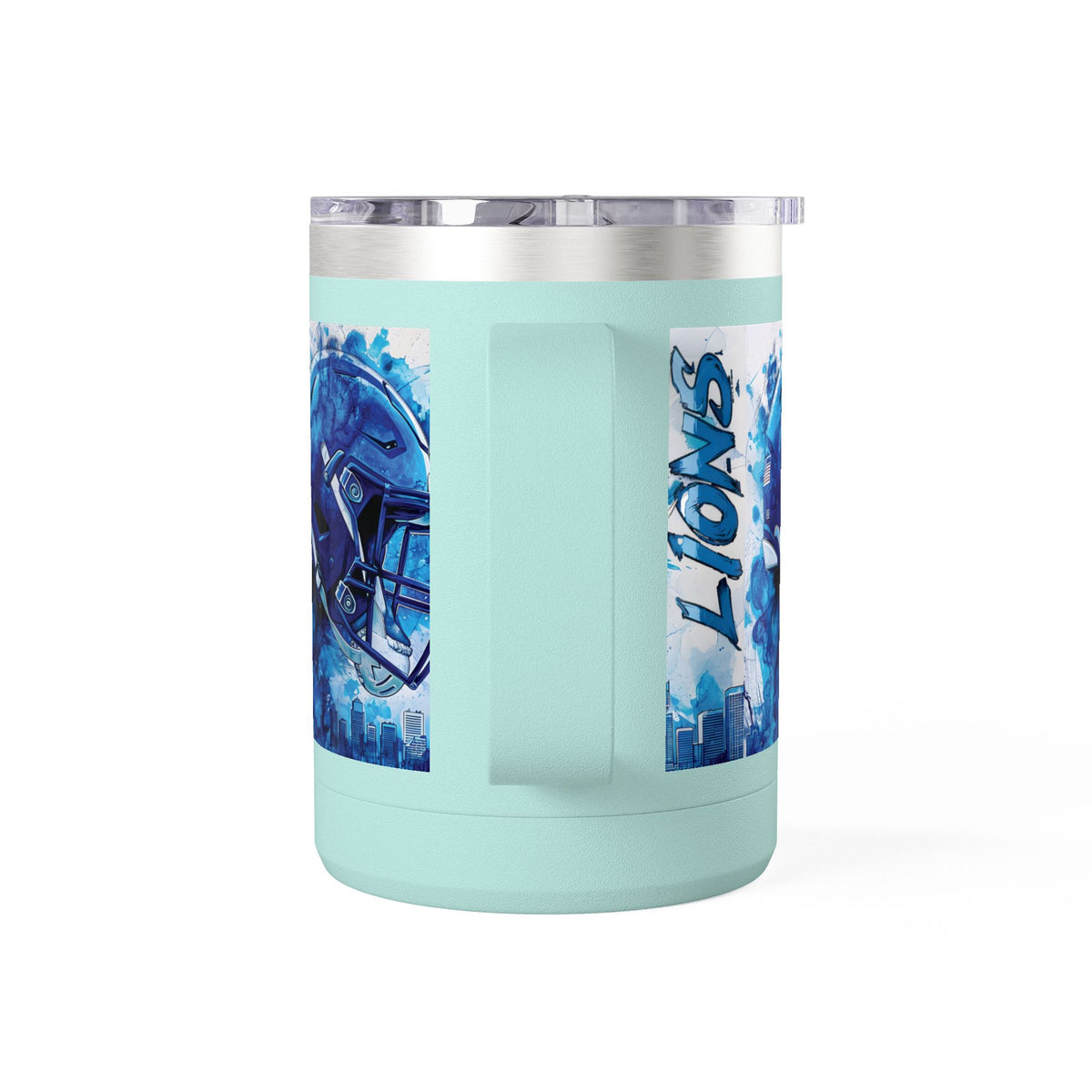 Blue Football Helmet Lions mug | 15oz Tumbler
