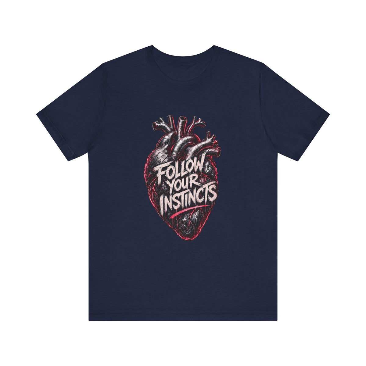 Anatomical Heart 'Follow Your Instincts' Tee | Graphic Heart Illustration