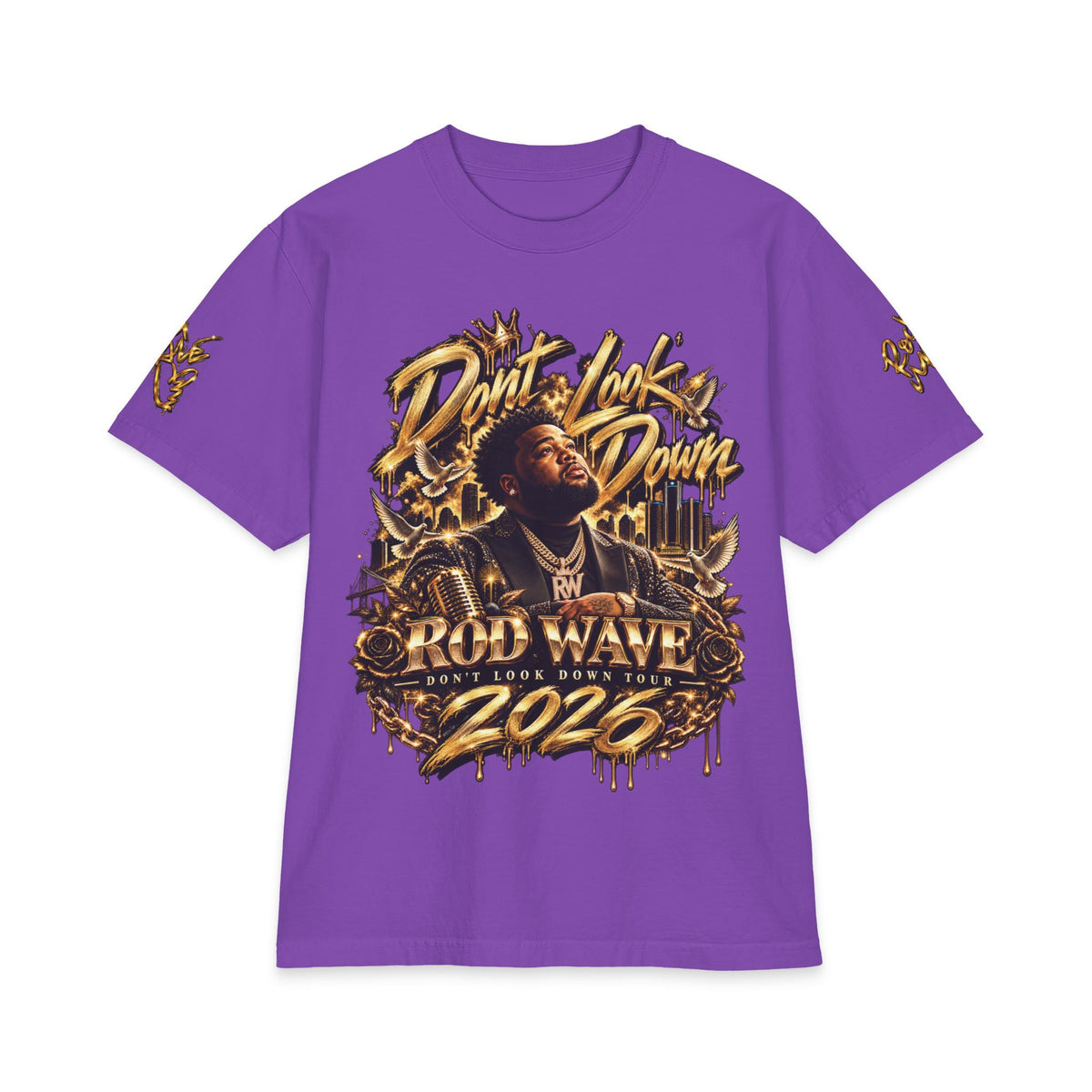 Don't Look Down Rod Wave 2026 T-Shirt | Rap Artist Graphic Tee, Tour Style