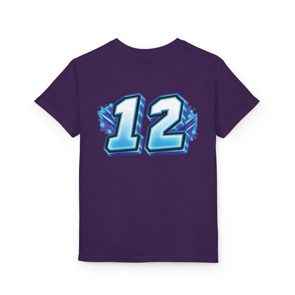 Fortnite Birthday Battle Begins Youth T-Shirt – Custom Number 12