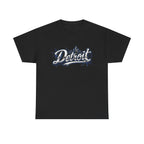 Detroit Skyline Script Tee | Detroit Lion of the North Graphic T-Shirt