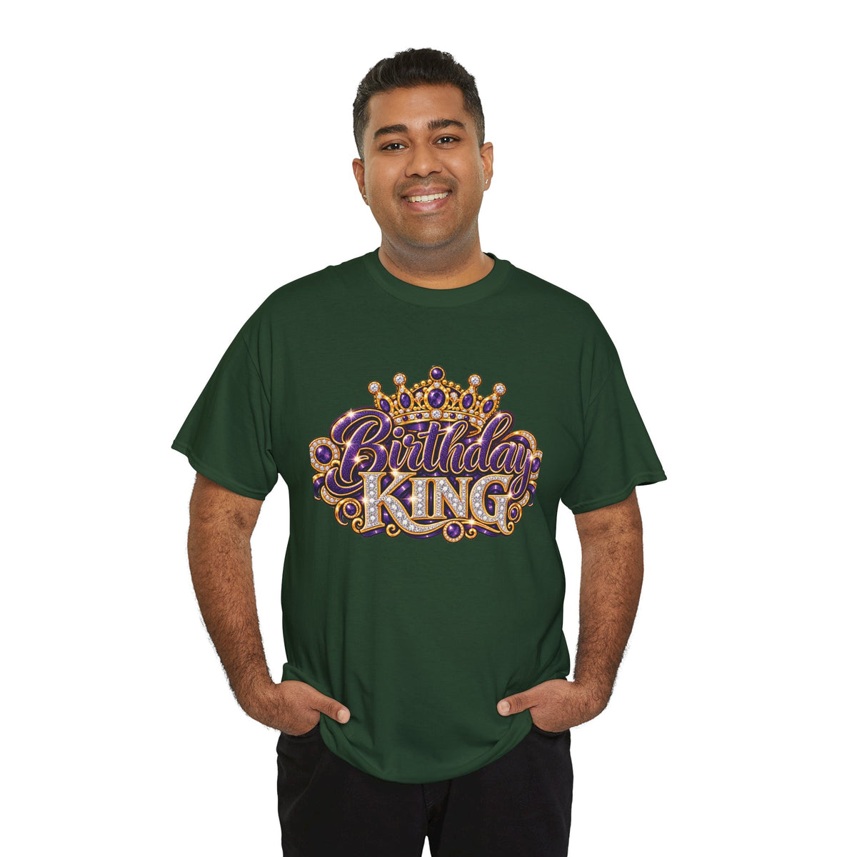 Birthday King Crown Graphic T-Shirt