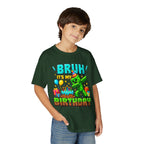 Bruh It’s My Birthday Youth T-Shirt – Pixel Gaming Birthday Shirt