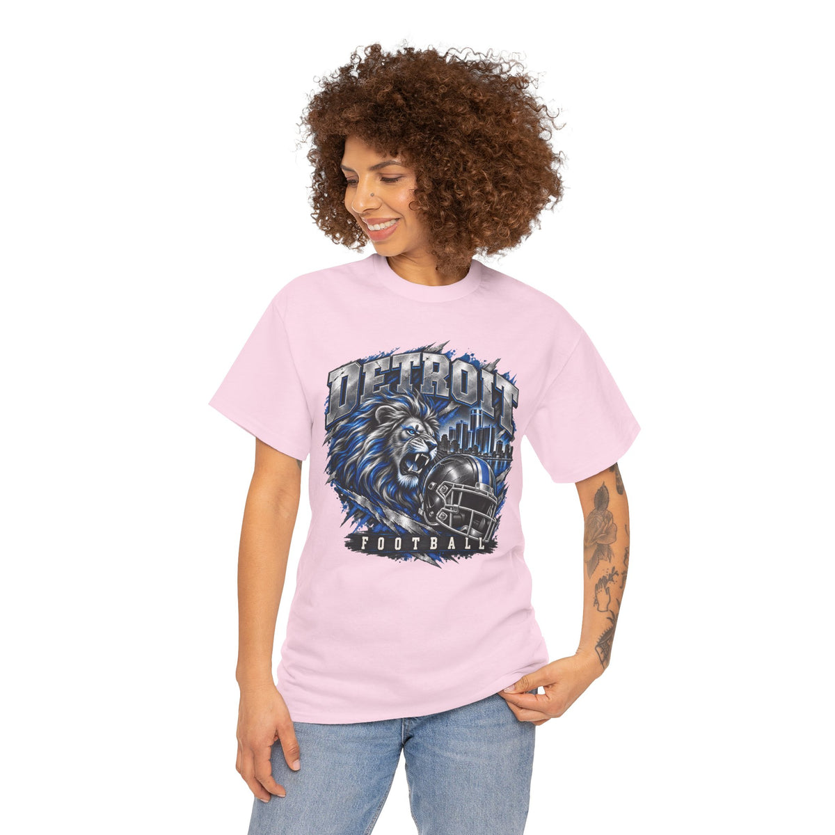 Detroit Football Lion Graphic Tee