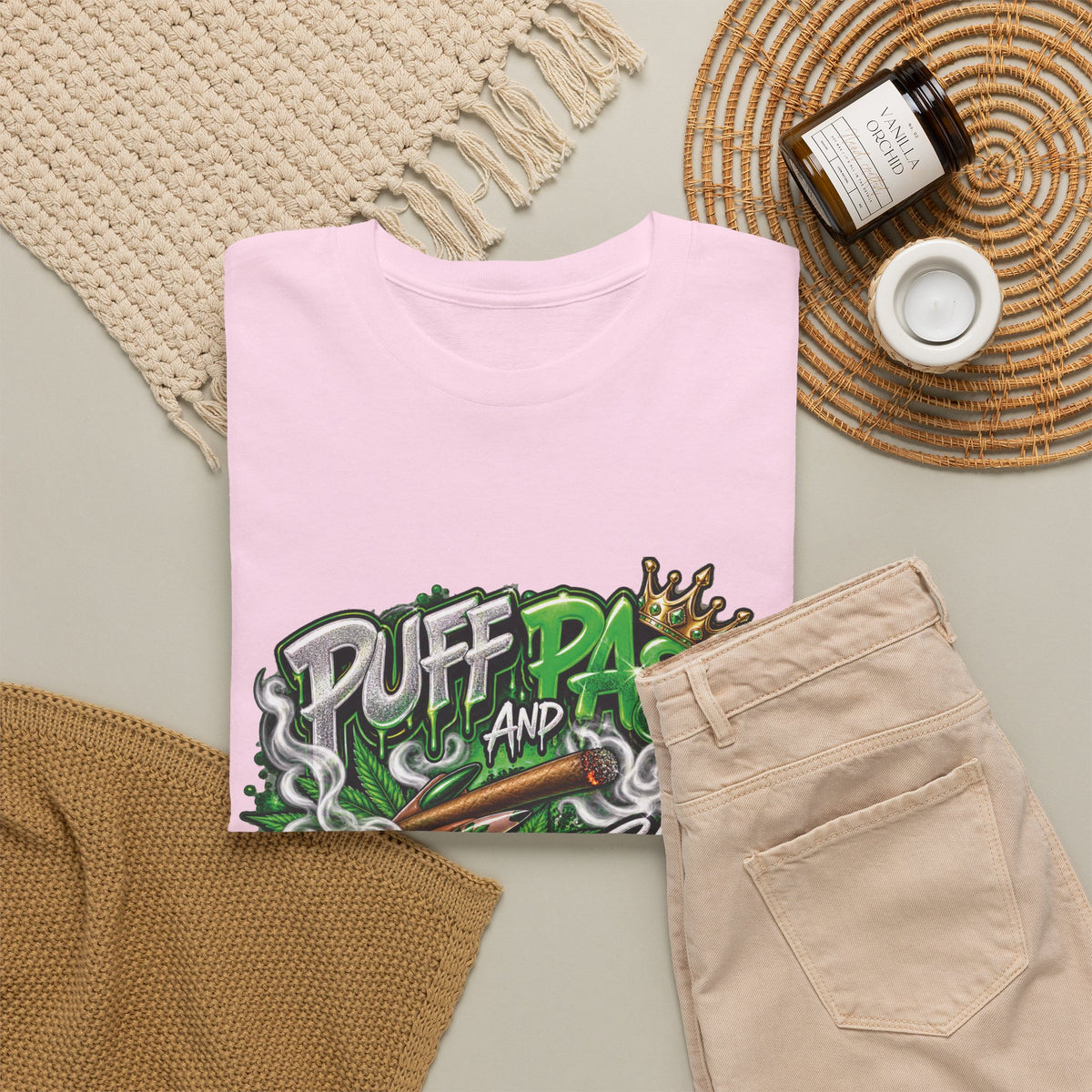 Puff and Pass Stay Lifted T-Shirt | Cannabis Leaf Graphic Tee