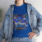 Detroit Football Graphic Tee | City Skyline, Players, Lions-Inspired Design