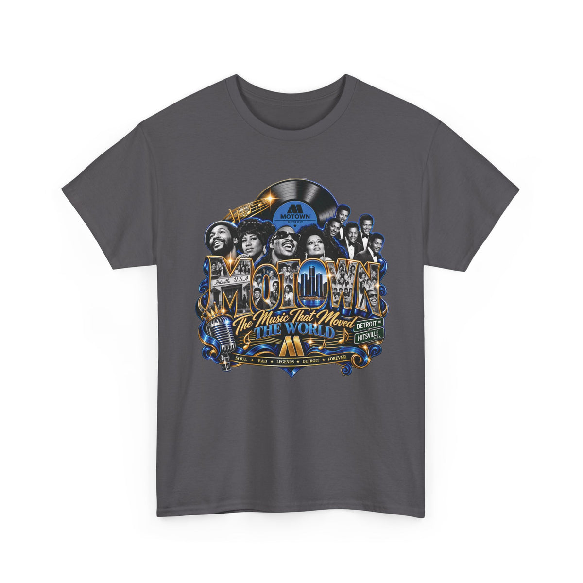 Motown Legends Tee | Detroit Graffiti Back