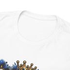 Raised On Old School Hip Hop T-Shirt | Retro Boombox Sneakers Crown Design